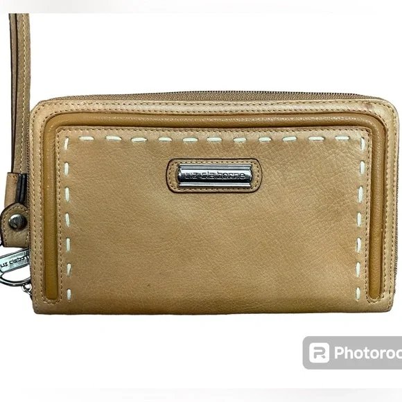 Leather Wristlet Wallet by Liz Claiborne - Picture 6 of 12